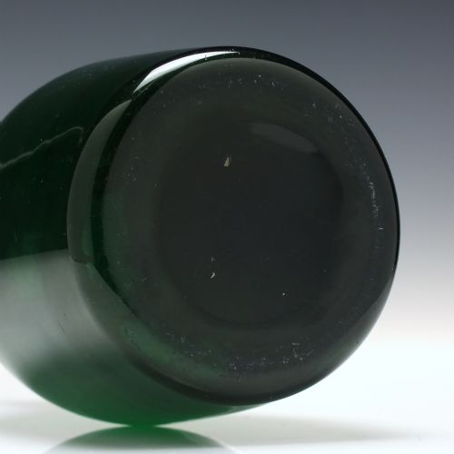 GEORGIAN BRISTOL GREEN GLASS CLUB DECANTER C1810 - ADDITIONAL PHOTO 4