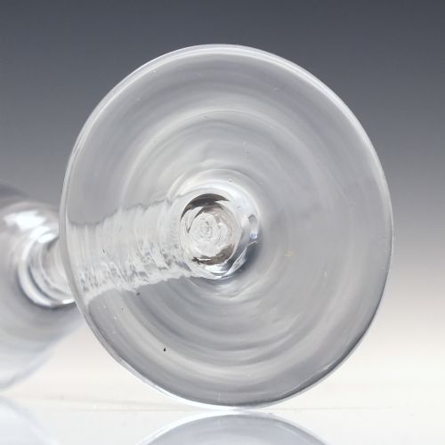18TH CENTURY SINGLE SERIES OPAQUE TWIST WINE GLASS C1760 - ADDITIONAL PHOTO 5