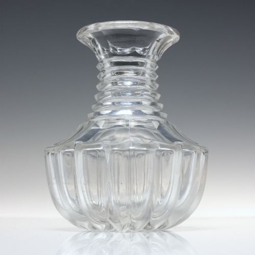 ANTIQUE GEORGIAN CUT GLASS PERSONAL WINE CARAFE C1830 - ADDITIONAL PHOTO 1