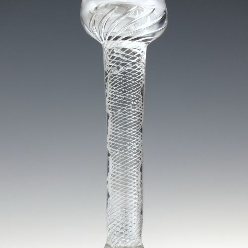 18TH CENTURY MULTI SPIRAL AIR TWIST WINE GLASS C1750 - ADDITIONAL PHOTO 4