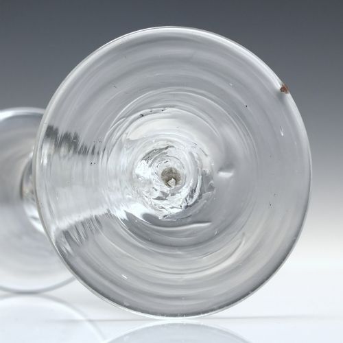 18TH CENTURY MULTI SPIRAL AIR TWIST WINE GLASS C1750 - ADDITIONAL PHOTO 6