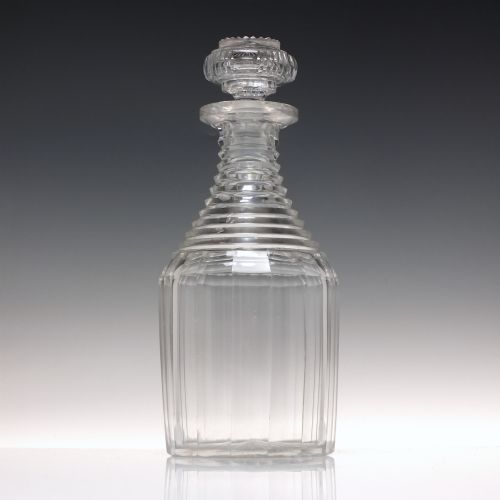 georgian regency cut glass decanter c1830 - CATEGORY: ANTIQUE GLASS - DATED 1800