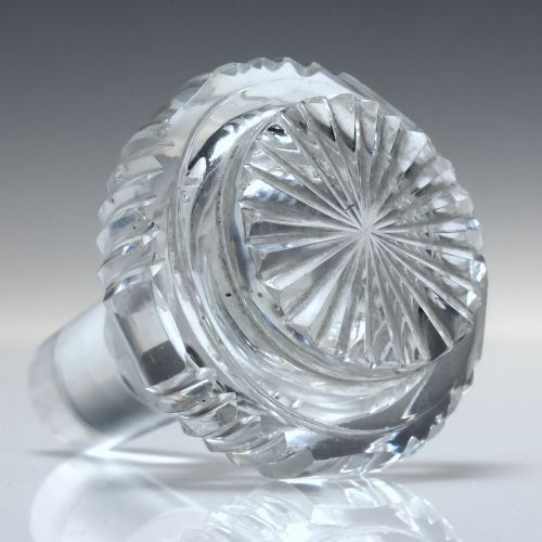 GEORGIAN REGENCY CUT GLASS DECANTER C1830 - ADDITIONAL PHOTO 2