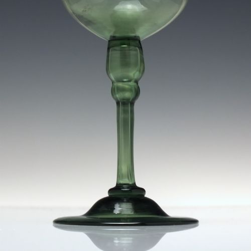 ANTIQUE ENGLISH 18TH CENTURY EXPORT WINE GLASS C1750 - ADDITIONAL PHOTO 2