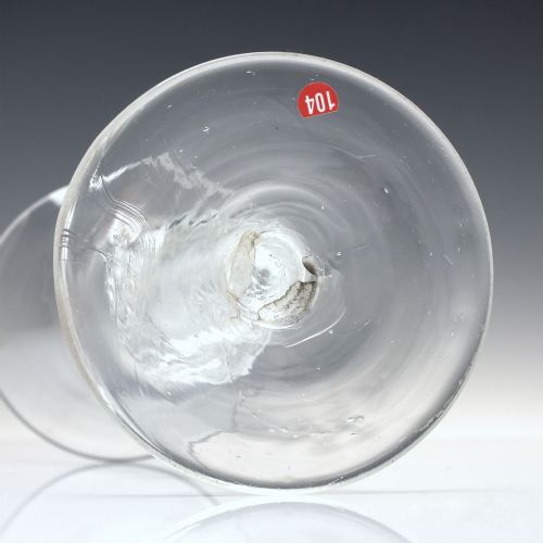 TALL 18TH CENTURY MULTI SPIRAL AIR TWIST WINE GLASS GOBLET C1750 - ADDITIONAL PHOTO 7
