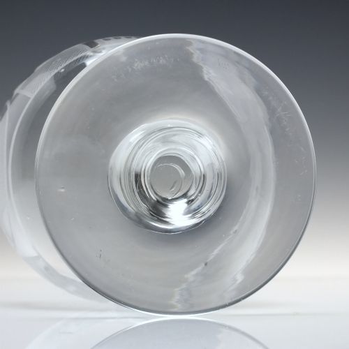 VICTORIAN MASONIC ENGRAVED GLASS RUMMER C1840 - ADDITIONAL PHOTO 9