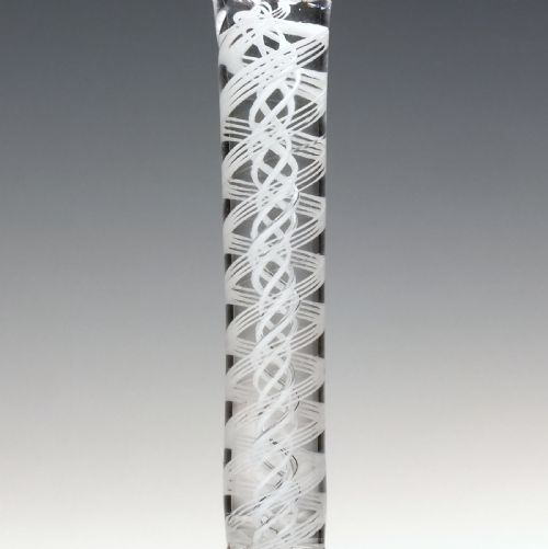 18TH CENTURY OPAQUE TWIST WINE GLASS C1760 - ADDITIONAL PHOTO 6