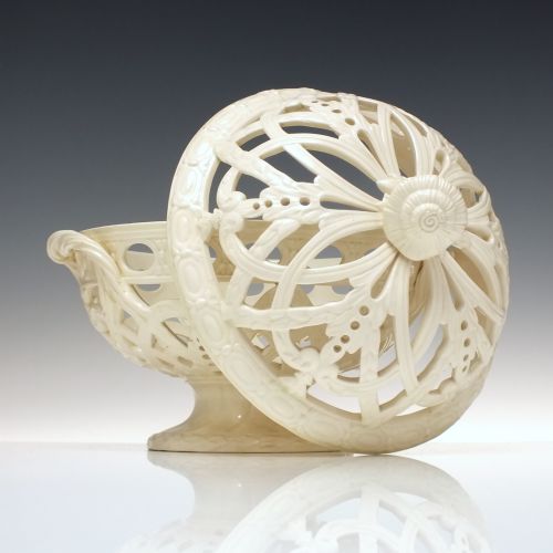 19TH CENTURY WEDGWOOD CREAMWARE PORCELAIN PIERCED ORANGE BASKET C1897 - ADDITIONAL PHOTO 3