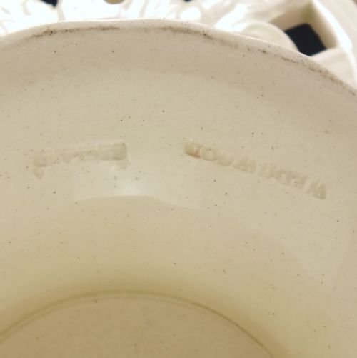 19TH CENTURY WEDGWOOD CREAMWARE PORCELAIN PIERCED ORANGE BASKET C1897 - ADDITIONAL PHOTO 8