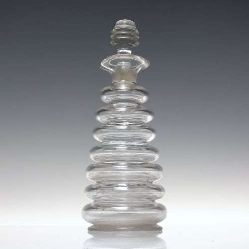 VICTORIAN GLASS BEEHIVE GIN DECANTER C1860 - ADDITIONAL PHOTO 1