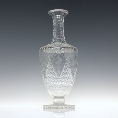 VICTORIAN STEVENS AND WILLIAMS BUTTERFLY ENGRAVED GLASS DECANTER C1890 - ADDITIONAL PHOTO 2