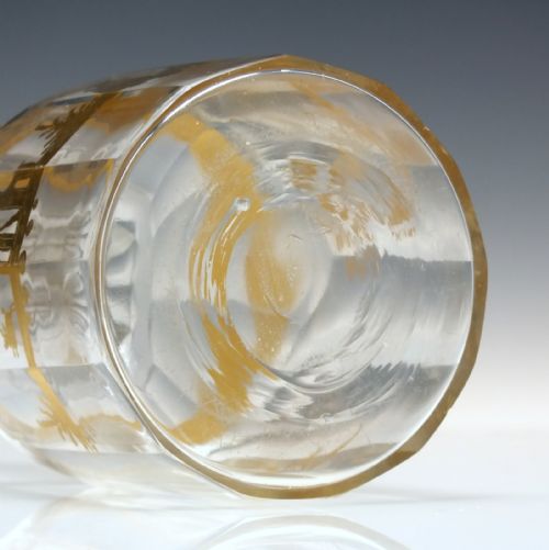 18TH CENTURY ROCCO GILDED GLASS LIQUEUR DECANTER C1780 - ADDITIONAL PHOTO 7