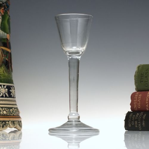 18th century balustroid wne glass c1745 - CATEGORY: ANTIQUE GLASS - DATED 1750