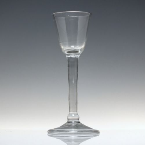 18TH CENTURY BALUSTROID WNE GLASS C1745 - ADDITIONAL PHOTO 1
