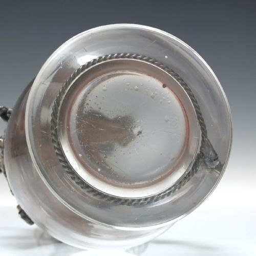 MAGNIFICENT ART NOUVEAU GLASS PEWTER CLARET JUG C1890 - ADDITIONAL PHOTO 13