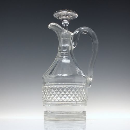 19TH CENTURY CUT GLASS CLARET JUG C1860 - ADDITIONAL PHOTO 1