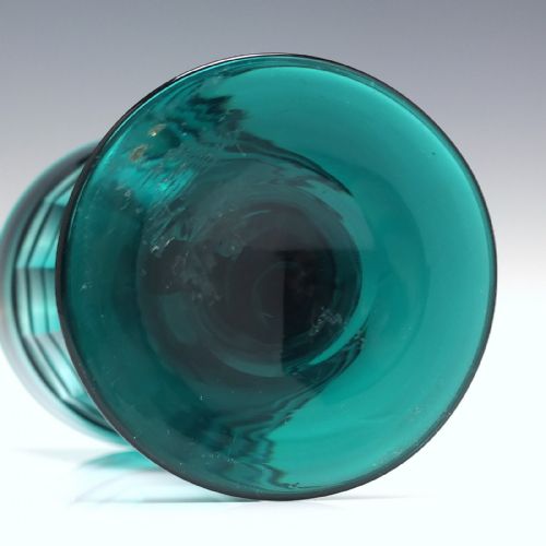 RARE 19TH CENTURY TURQUOISE WINE GLASS C1830 - ADDITIONAL PHOTO 5