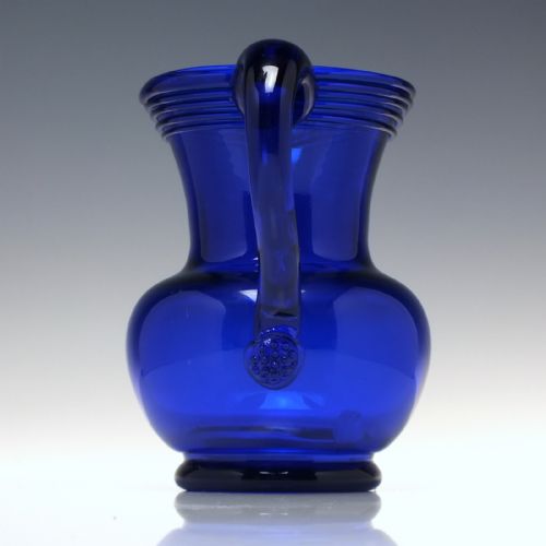VICTORIAN BRISTOL BLUE WATER JUG C1880 - ADDITIONAL PHOTO 1