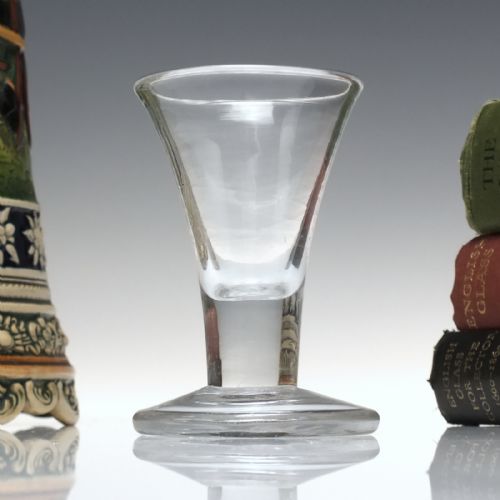 georgian 18th century firing glass c1750 - CATEGORY: ANTIQUE GLASS - DATED 1750