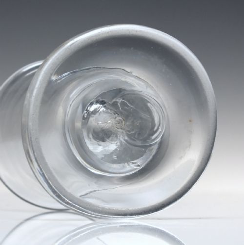 GEORGIAN 18TH CENTURY FIRING GLASS C1750 - ADDITIONAL PHOTO 3
