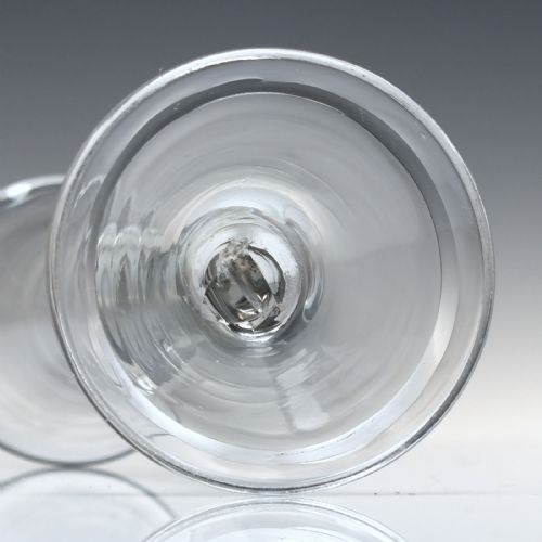 18TH CENTURY BALUSTROID WINE GLASS C1740 - ADDITIONAL PHOTO 5