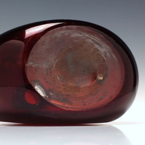 19TH CENTURY RUBY ENGRAVED GLASS FLAGON DECANTER C1870 - ADDITIONAL PHOTO 7