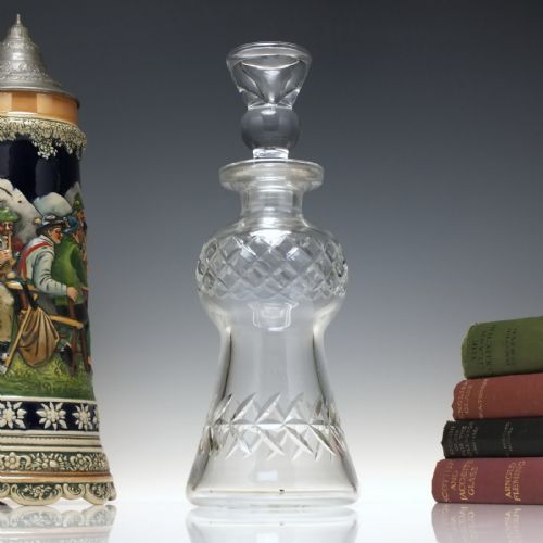 19th century scottish thistle glass whisky decanter c1890 - CATEGORY: ANTIQUE GLASS - DATED 1890