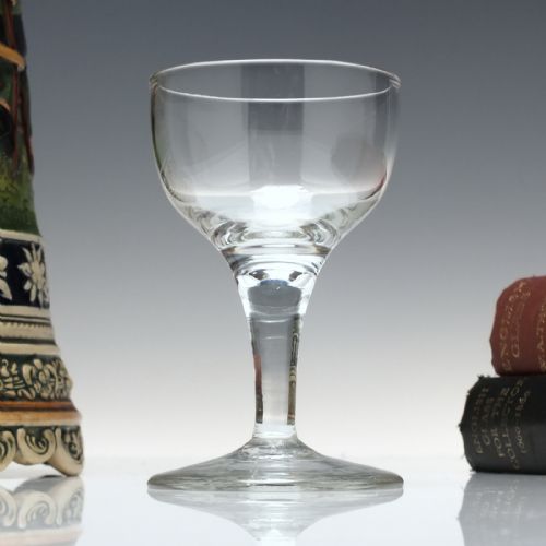 antique georgian plain stem port glass c1760 - CATEGORY: ANTIQUE GLASS - DATED 1750
