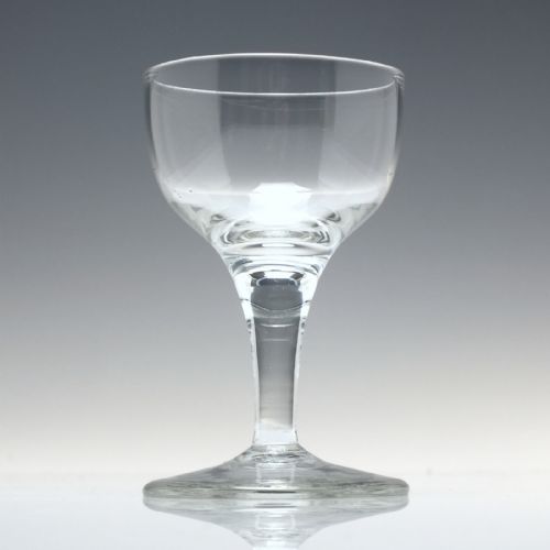 ANTIQUE GEORGIAN PLAIN STEM PORT GLASS C1760 - ADDITIONAL PHOTO 1
