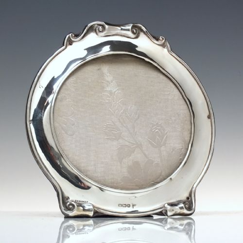 ANTIQUE ART NOUVEAU SILVER PHOTO FRAME 1905 - ADDITIONAL PHOTO 1