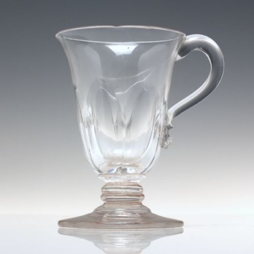 PAIR ANTIQUE GEORGIAN CUSTARD CUP GLASSES C1820 - ADDITIONAL PHOTO 1