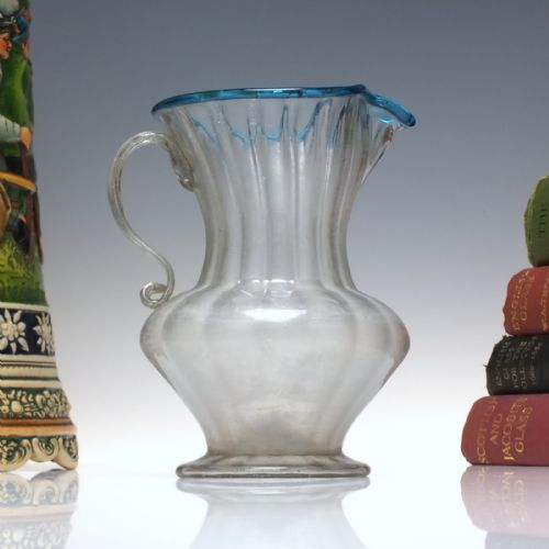 17th century facon de venise glass jug c1680 - CATEGORY: ANTIQUE GLASS - DATED BEFORE 1700