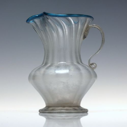 17TH CENTURY FACON DE VENISE GLASS JUG C1680 - ADDITIONAL PHOTO 1
