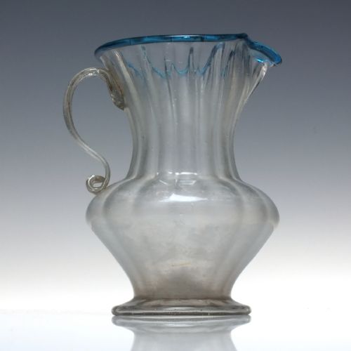 17TH CENTURY FACON DE VENISE GLASS JUG C1680 - ADDITIONAL PHOTO 2