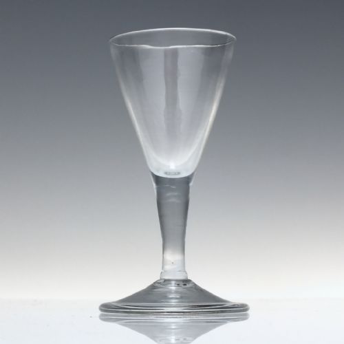 antique georgian 18th century gin glass c1745 - CATEGORY: ANTIQUE GLASS - DATED 1750