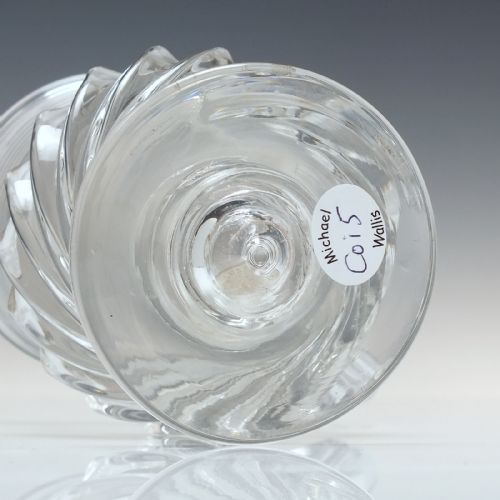 18TH CENTURY GADROONED GLASS COIN TANKARD C1791 - ADDITIONAL PHOTO 5
