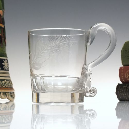 19th century 'mary' engraved glass tankard c1820 - CATEGORY: ANTIQUE GLASS - DATED 1800