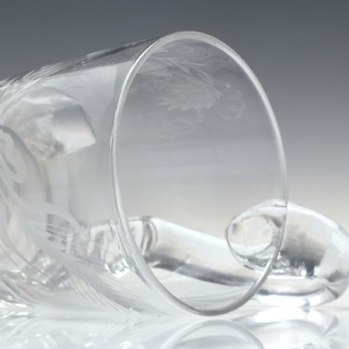 19TH CENTURY 'MARY' ENGRAVED GLASS TANKARD C1820 - ADDITIONAL PHOTO 1