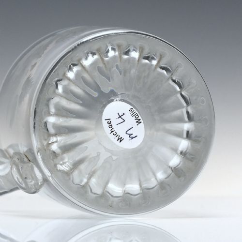 19TH CENTURY ENGRAVED GLASS TANKARD C1840 - ADDITIONAL PHOTO 5