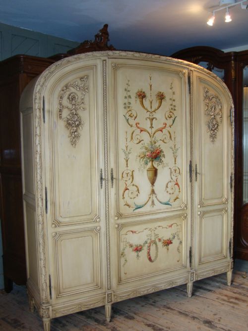 fig 1. FRENCH PAINTED ARMOIRE