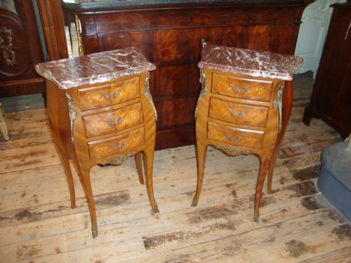 French Bedside Cabints - Pair