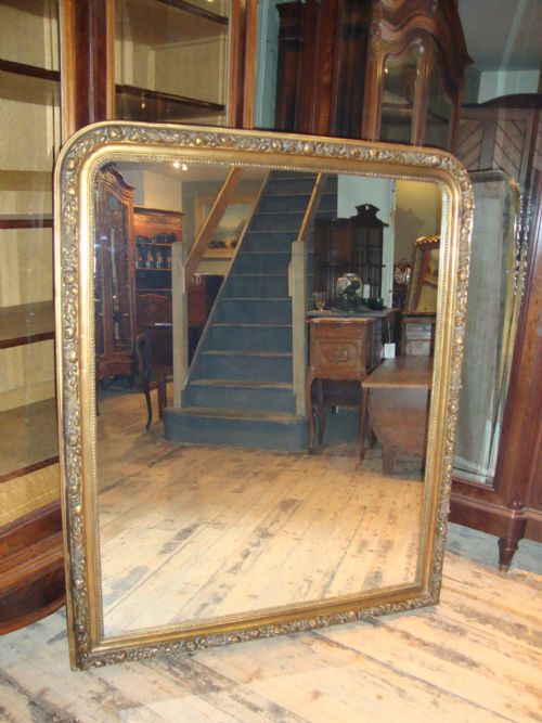 French Louis Philippe Style Gilded Mirror