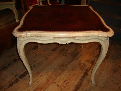French Leather Top Table