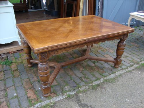 French Oak Dining Table