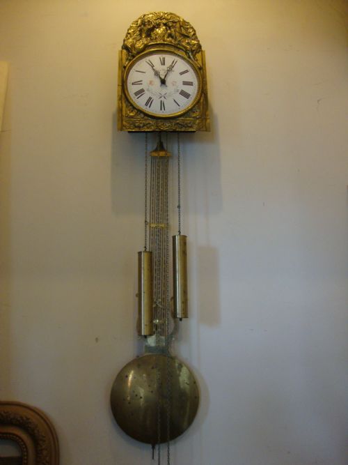French Morbier Comtoise Wall Clock
