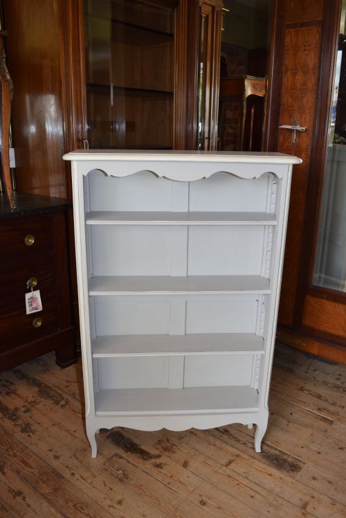 French Painted Open Bookcase