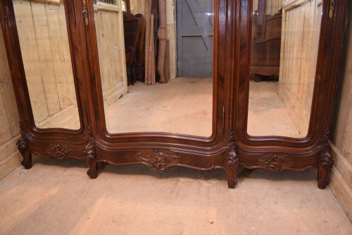 fig 1. FRENCH LOUIS XV STYLE TRIPLE ARMOIRE - WARDROBE
