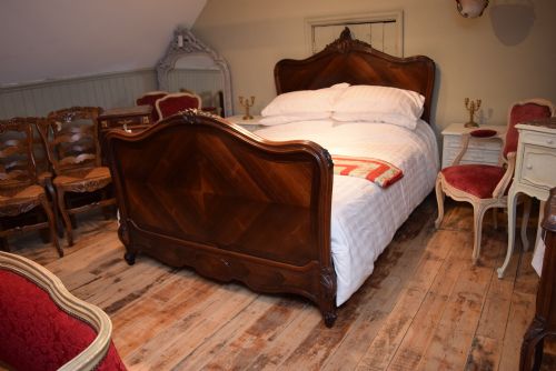 French Louis Xv Style Rosewood Double Bed