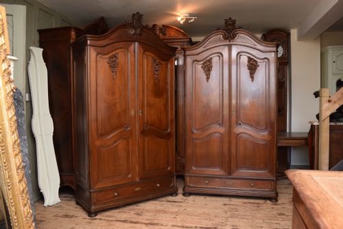 Pair Louis Xv Style Armoire - Wardrobes
