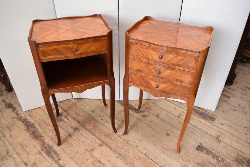French Pair Bedside Cabinets
